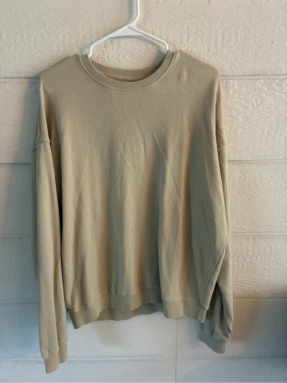 Mono B Men's Crewneck Sweater in Beige